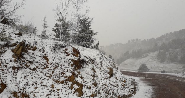 Alanya'da Nisan ayında kar şaşkınlığı