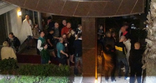 Otel saunasında korkutan yangın