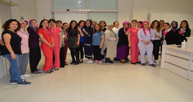 Sağlık çalışanları Ebeler haftasında bir araya geldi