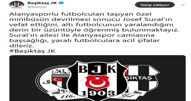 Süper Lig kulüplerinden Sural için başsağlığı mesajları