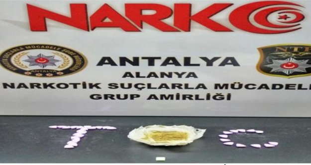 Alanya'da uyuşturucu operasyonu