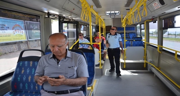 Alanya'da  toplu ulaşım araçları denetlendi