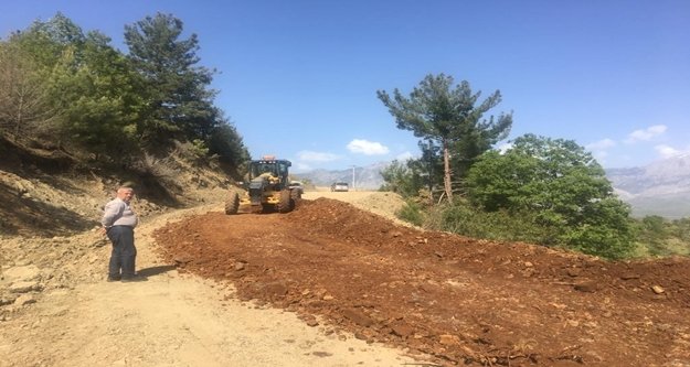 Alanya Yaylakonak yolu asfalta hazırlanıyor