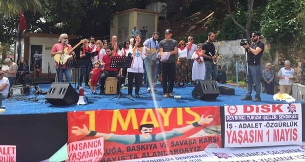 Alanya’da 1 Mayıs coşkusu