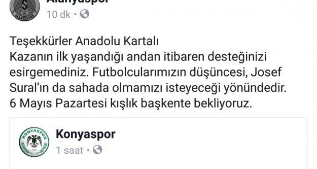 Aytemiz Alanyaspor, Konyaspor maçı ertelenmiyor