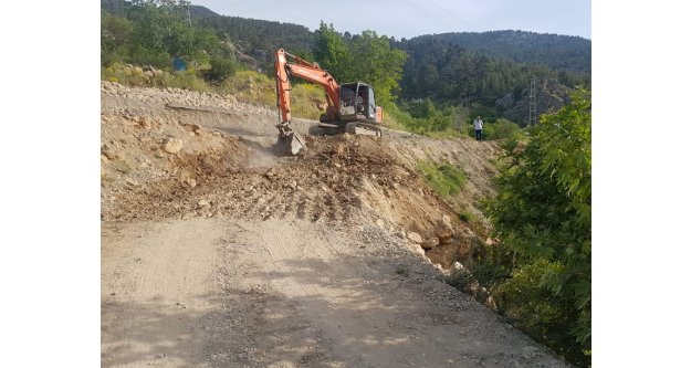 Dimçayı yolu yenilenen yüzü ile bayramda hizmete giriyor
