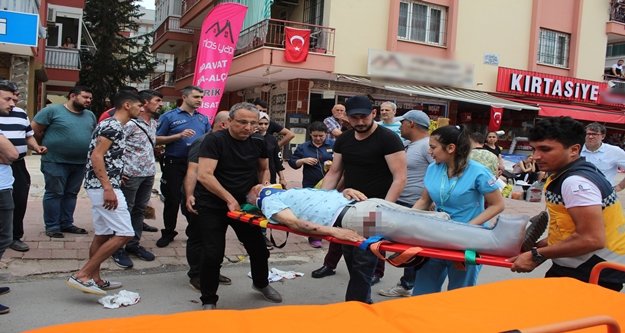 Yaya geçidinde hastanelik oldu