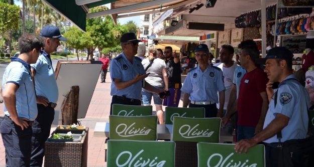Zabıta sezon öncesi Alanya'da denetim yaptı