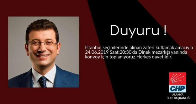 Alanya CHP, Ekrem İmamoğlu zaferini kutlayacak