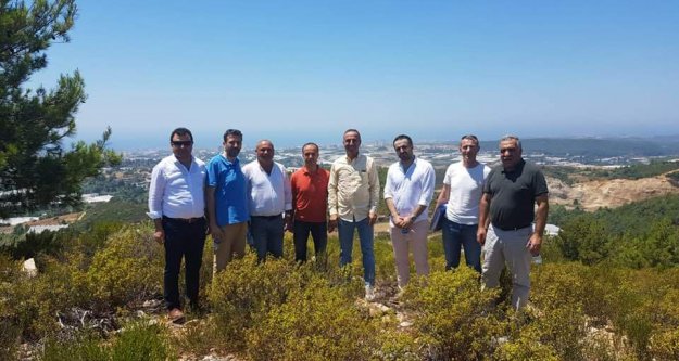 Alanya'nın yeni hastane yerini incelediler