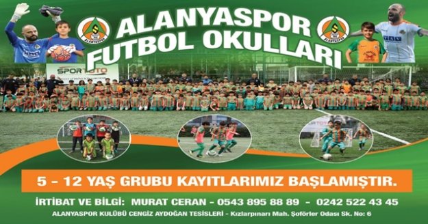 Alanyaspor Yaz Futbol Okulu başlıyor