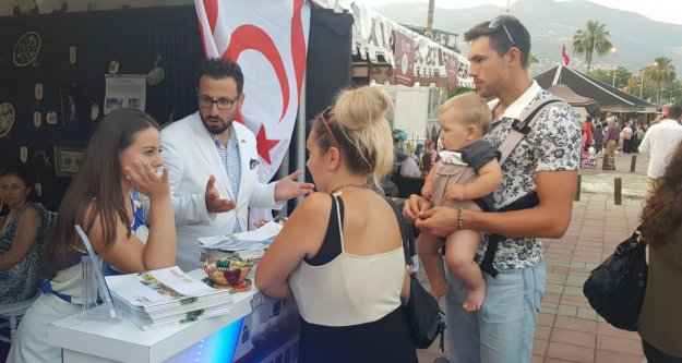 Festivalde Kıbrıs standına yoğun ilgi