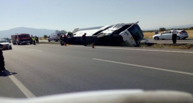 Alanya otobüsü kaza yaptı: 4 yaralı var