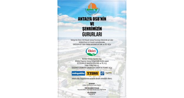 Antalya’yı temsil eden tek firma oldu