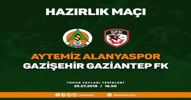 Aytemiz Alanyaspor bugün hazırlık maçı yapacak
