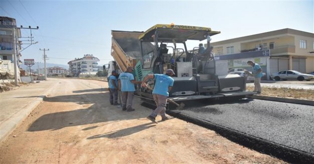 Payallar sanayi yolu asfaltlanıyor