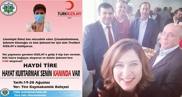 Tanrıseven'den Alanyalı Şebnem'e destek