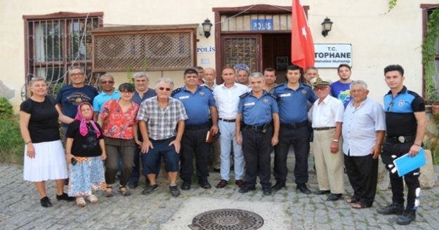 Alanya Emniyeti'nden Tophane'de huzur toplantısı