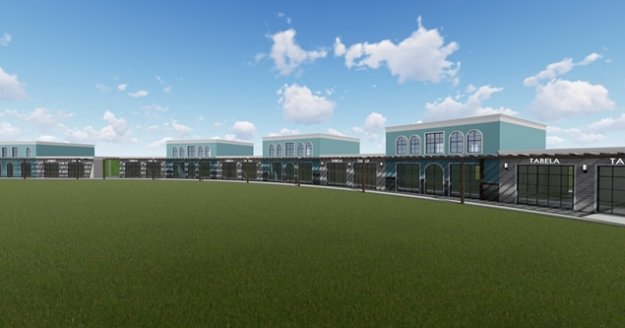 ALKÜ'de çarşı inşaatı başladı