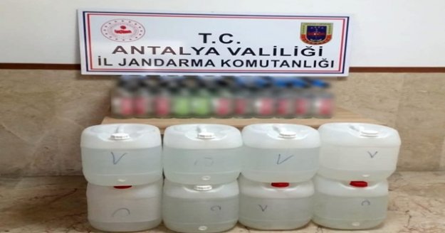 Manavgat'ta sahte içki operasyonu