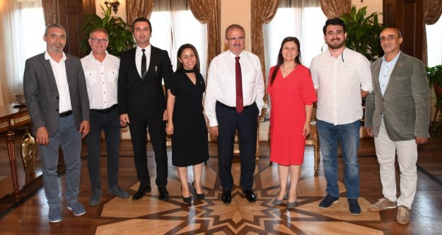 Vali Karaloğlu Alanya Gazeteciler Cemiyeti'ni ağırladı