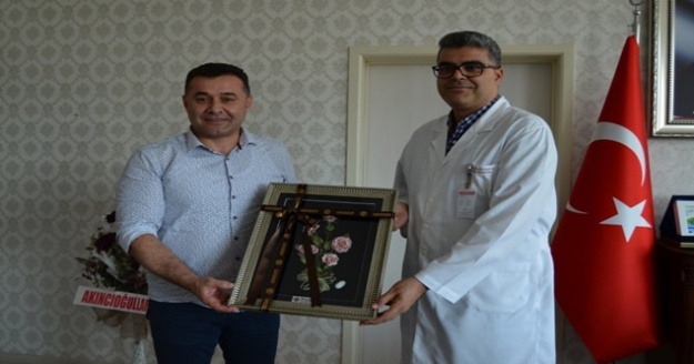 Yücel'den Başhekime ziyaret