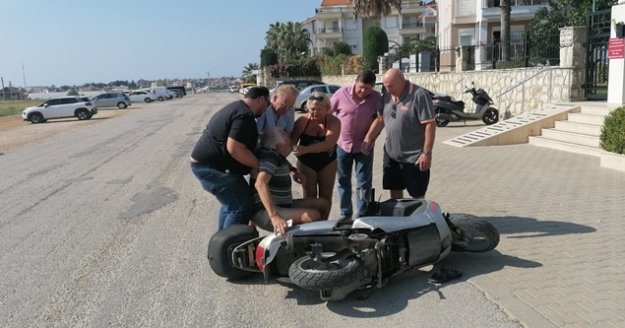 228 promil alkollü 79 yaşındaki Belçikalı turistin motosikletle düşe kalka ölüm yolculuğu