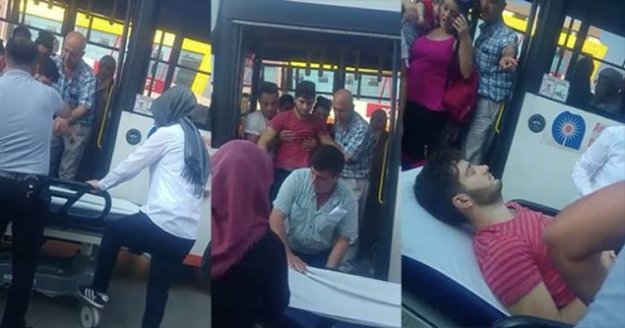 Alanya’da fenalaşan yolcuyu hastaneye otobüs şoförü yetiştirdi