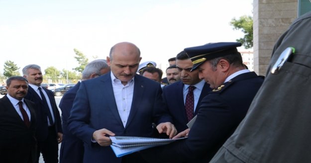 Bakan Soylu'dan yeni emniyet binasına ziyaret