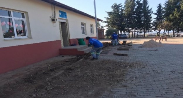 Büyükşehirden Alanya'daki 2 okula altyapı desteği