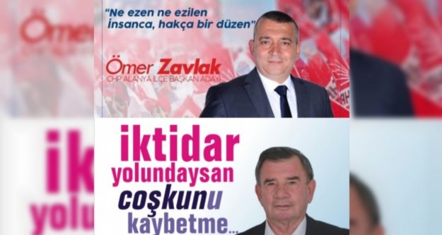 Alanya CHP'de başkanlık yarışı sloganlara böyle yansıdı
