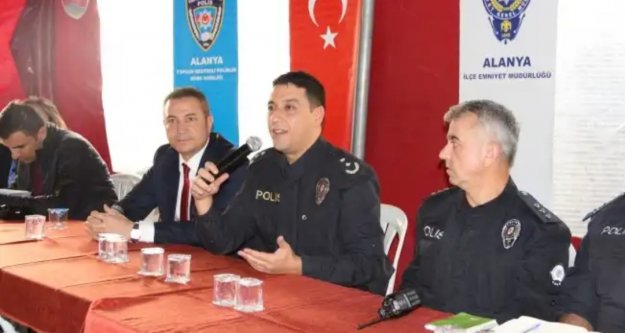 Alanya'da polisten huzur toplantısı