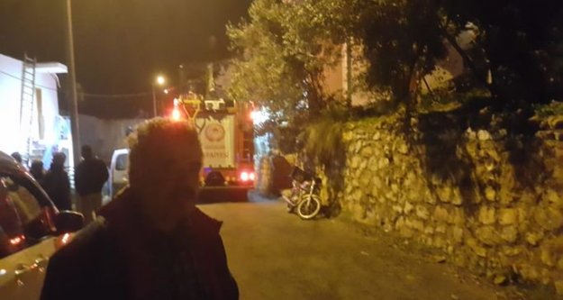 Alanya'da yangından çocuğu komşuları kurtardı