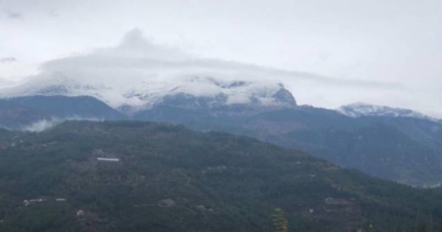 Alanya'nın yaylaları beyaza büründü