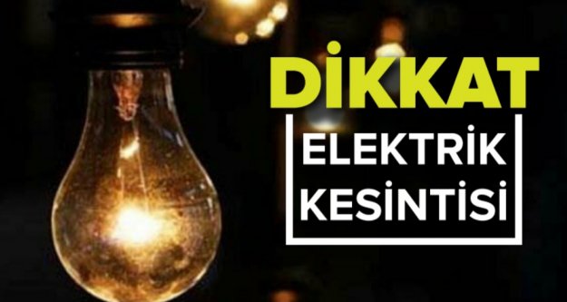 Alanya ve Gazipaşa dikkat! Elektrik kesintisi var