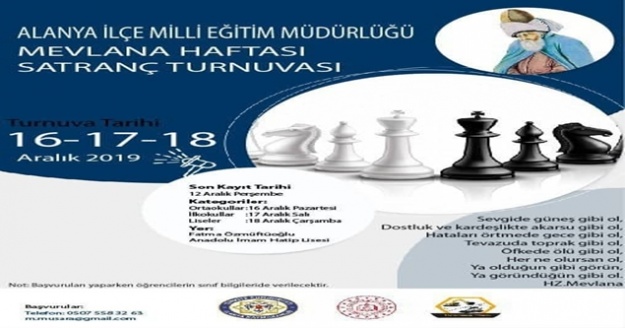 Alanyalı öğrencilere Satranç Turnuvası düzenlenecek