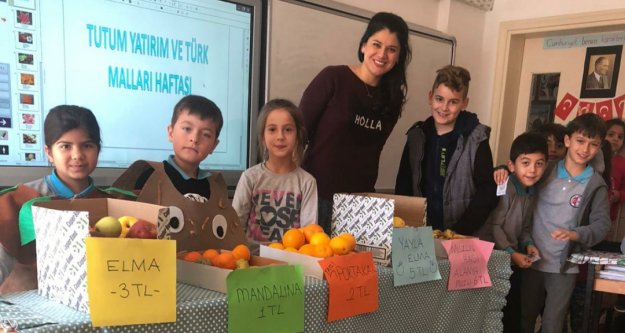 Öğrencilerden yerli ürün pazarı