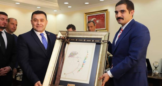 Sinan Ateş'den başkan Yücel'e ziyaret
