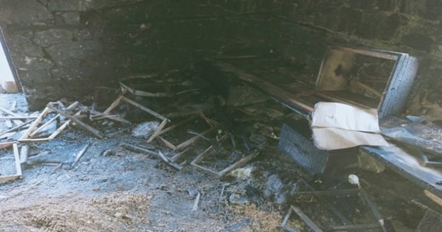 Alanya’daki yangında bir ev kül oldu