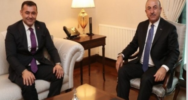 Bakan Çavuşoğlu, Başkan Yücel'i ziyaret etti