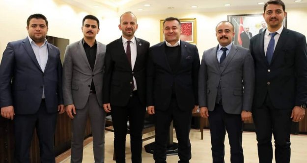 Ülkücülerden başkan Yücel'e ziyaret