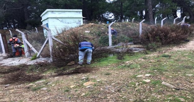 Alanya'da İçme suyu depolarına çevre temizliği