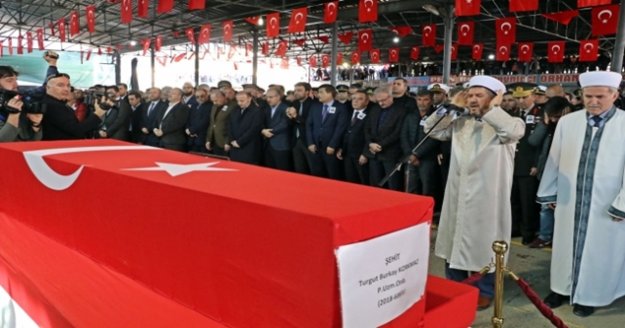 Antalya şehidini son yolculuğuna uğurlandı