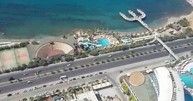 Antalya trafiği helikopter ile denetlendi