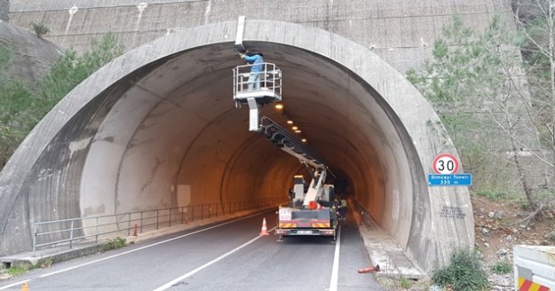 Dimçayı Tüneli’ne sezon öncesi bakım
