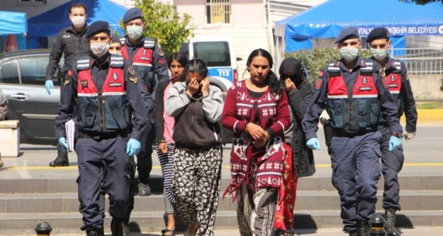 Otel şantiyesinden 15 bin liralık malzeme çalan kadınlar yakalandı
