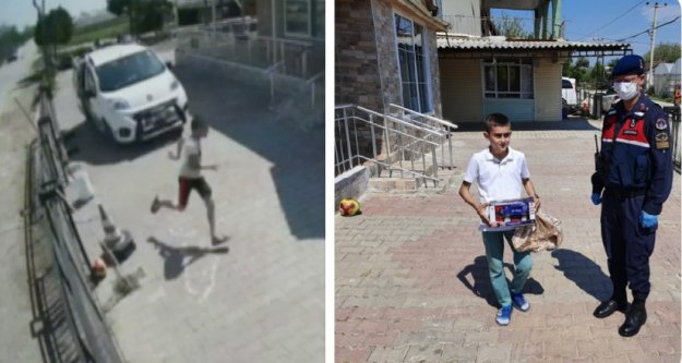 Jandarmayı görünce kaçan küçük çocuk, ertesi sabah kapısına gelen jandarmayı görünce şaşkına döndü