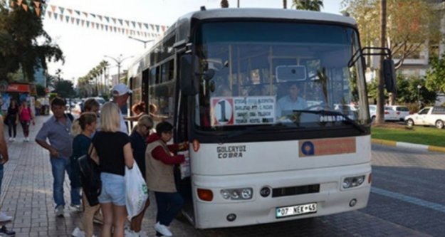 Alanya'da halk otobüs seferlerine yeni düzenleme