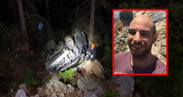 Alanya'da araç uçuruma yuvarlandı: 1 ölü, 1 yaralı var