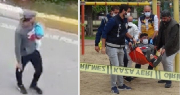 Komşuda dehşet! Bebeğini kaçırıp boğazına bıçak dayadı, vurularak yakalandı